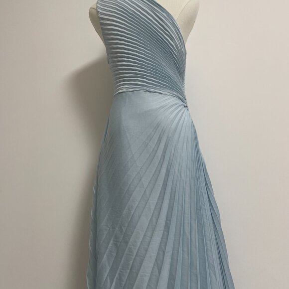 A.L.C. Light Blue One-Shoulder Midi Dress - Picture 11 of 13